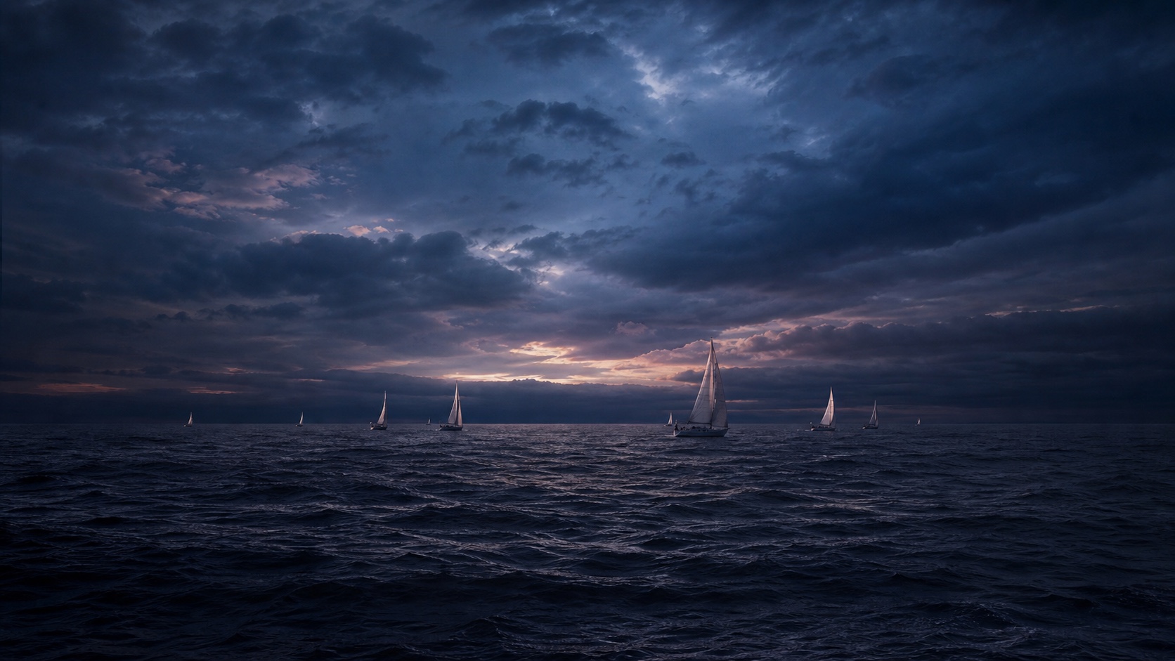 Boats dark mode wallpaper 6