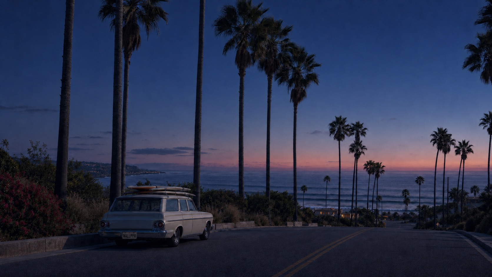California Summer dark mode wallpaper 2