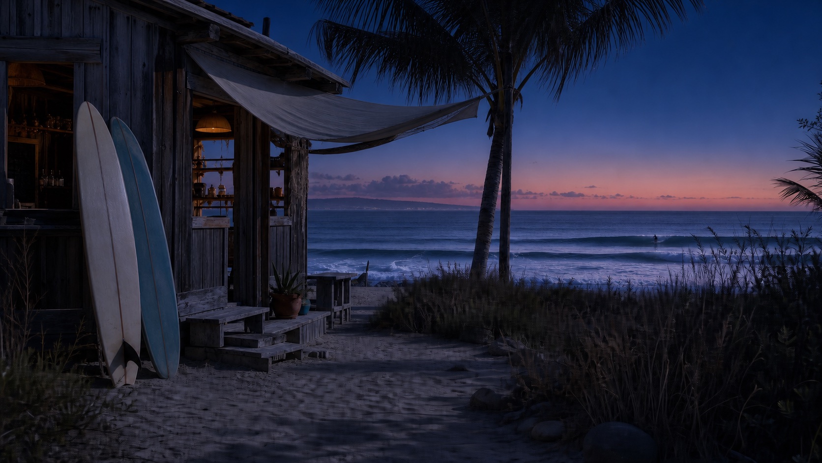 California Summer dark mode wallpaper 4
