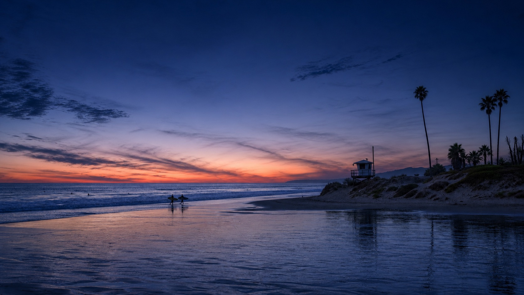 California Summer dark mode wallpaper 6