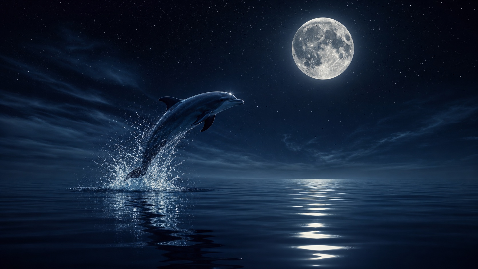Dolphins dark mode wallpaper 2