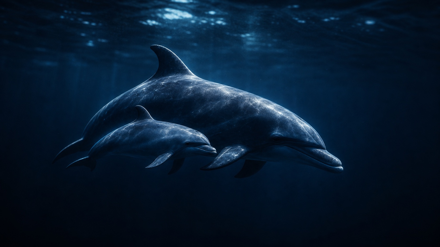 Dolphins dark mode wallpaper 3