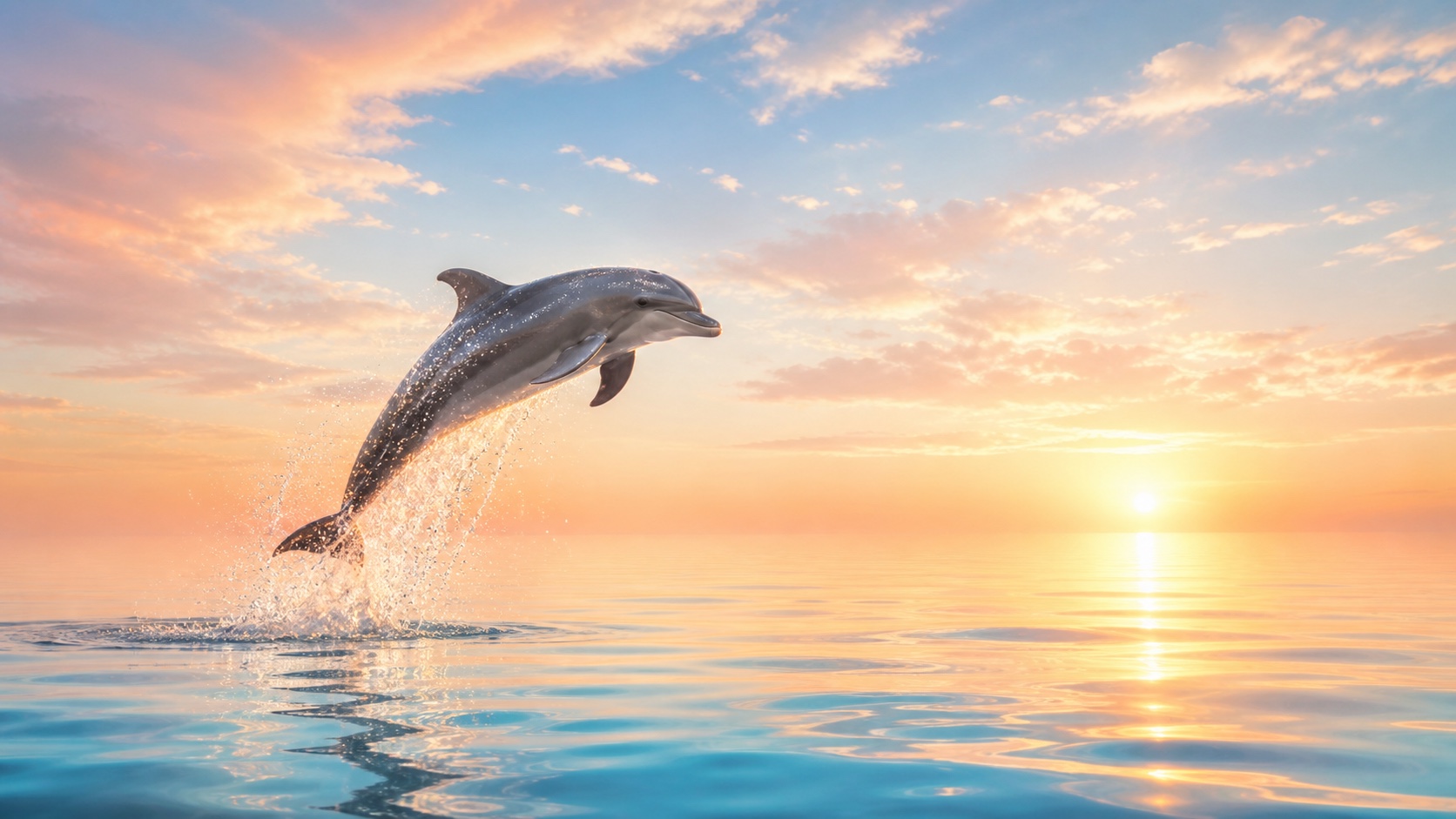 Dolphins light mode wallpaper 2