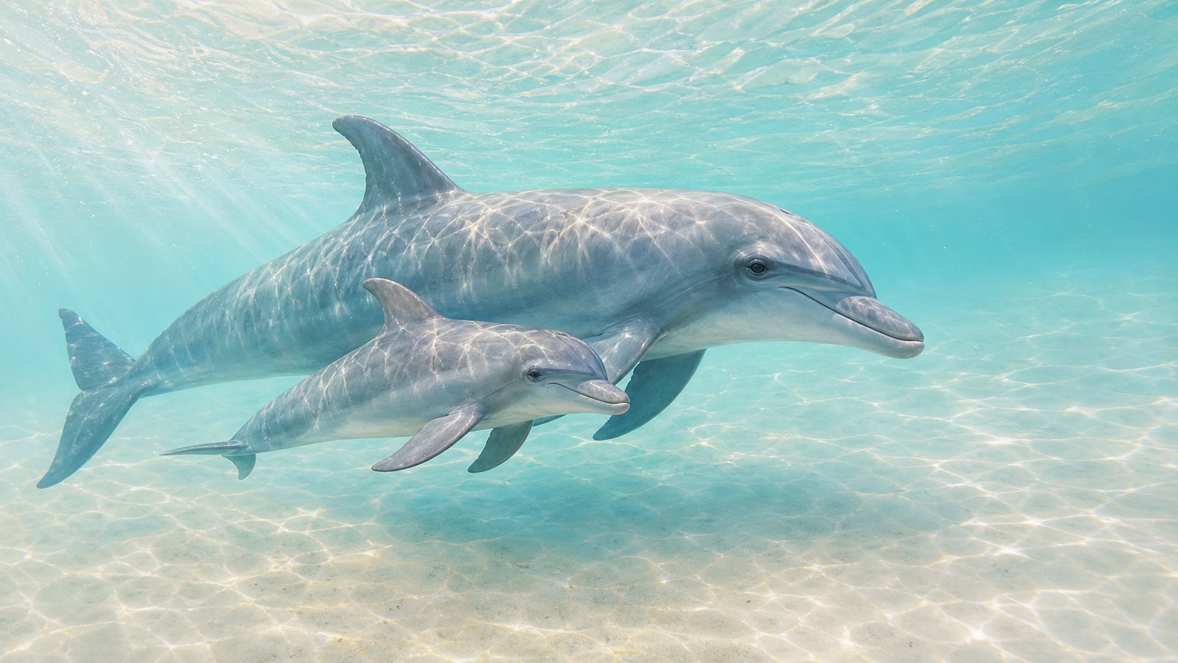 Dolphins light mode wallpaper 3