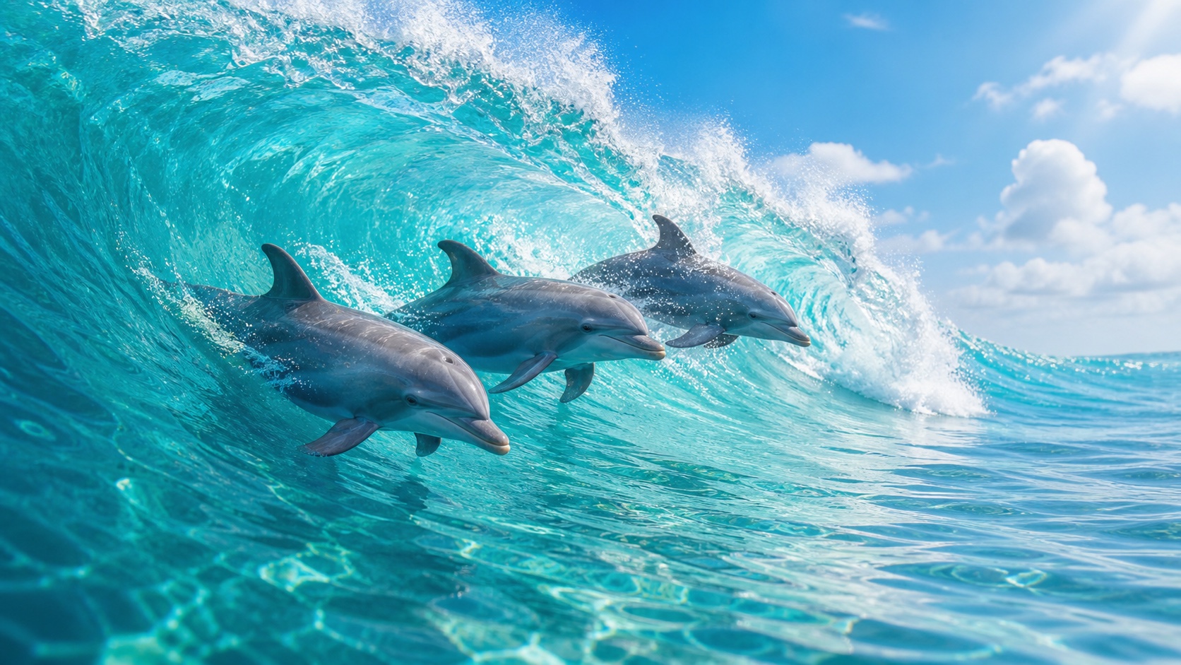 Dolphins light mode wallpaper 5