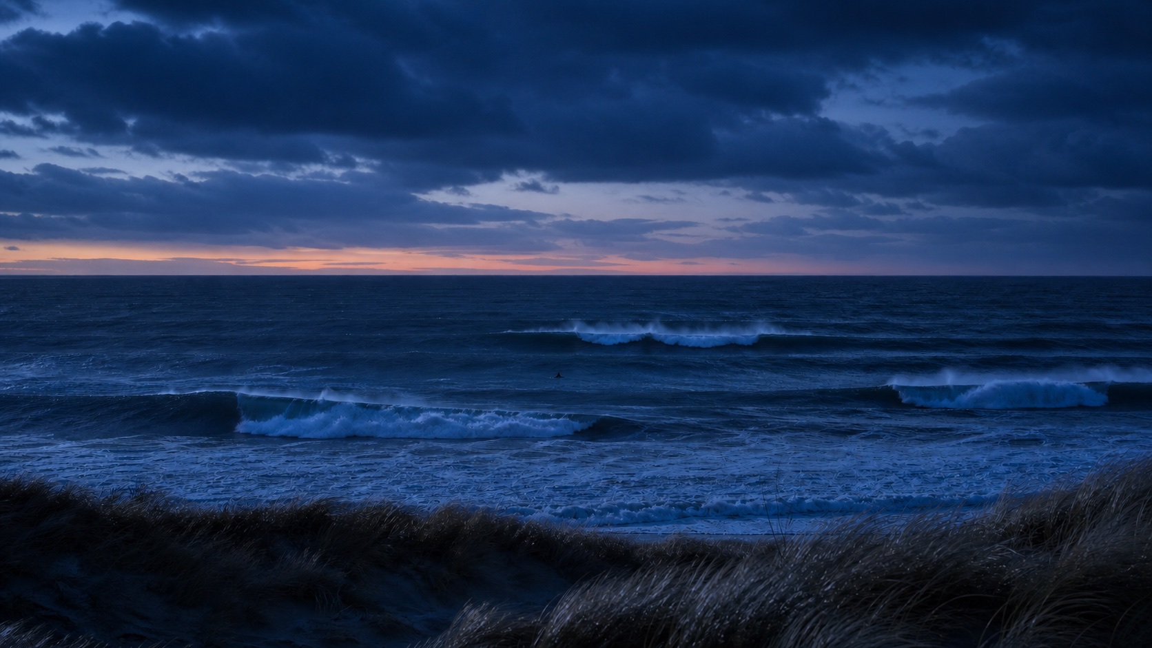 Klitmøller Coast dark mode wallpaper 4