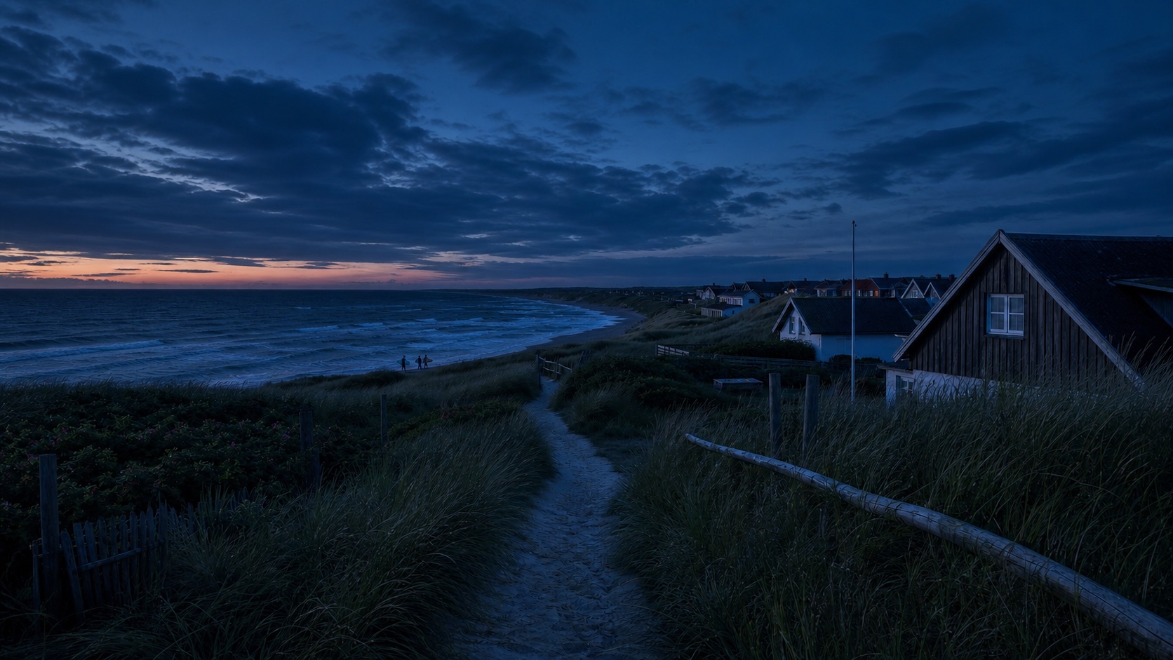 Klitmøller Coast dark mode wallpaper 6