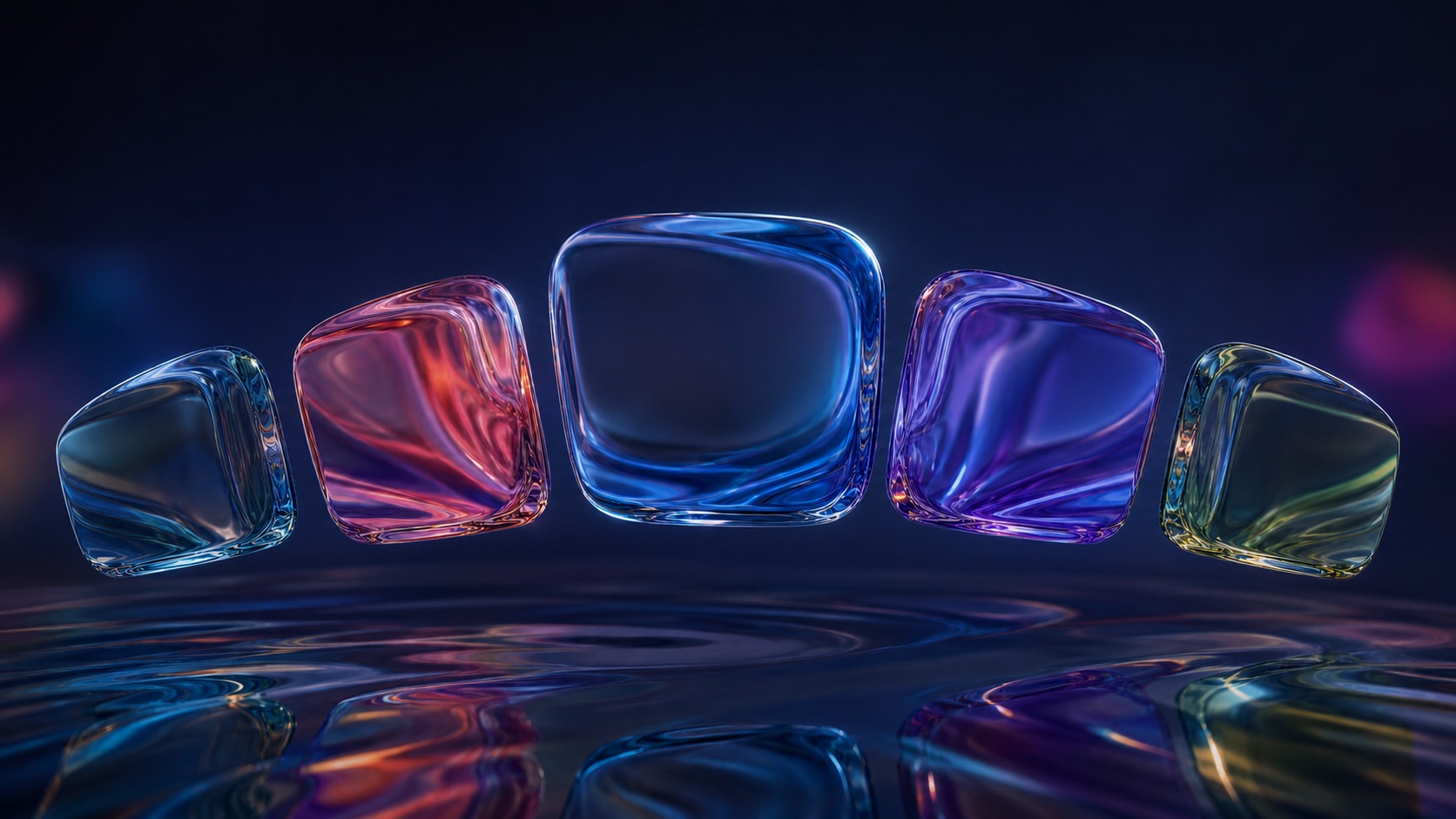 Liquid Layers dark mode wallpaper 1