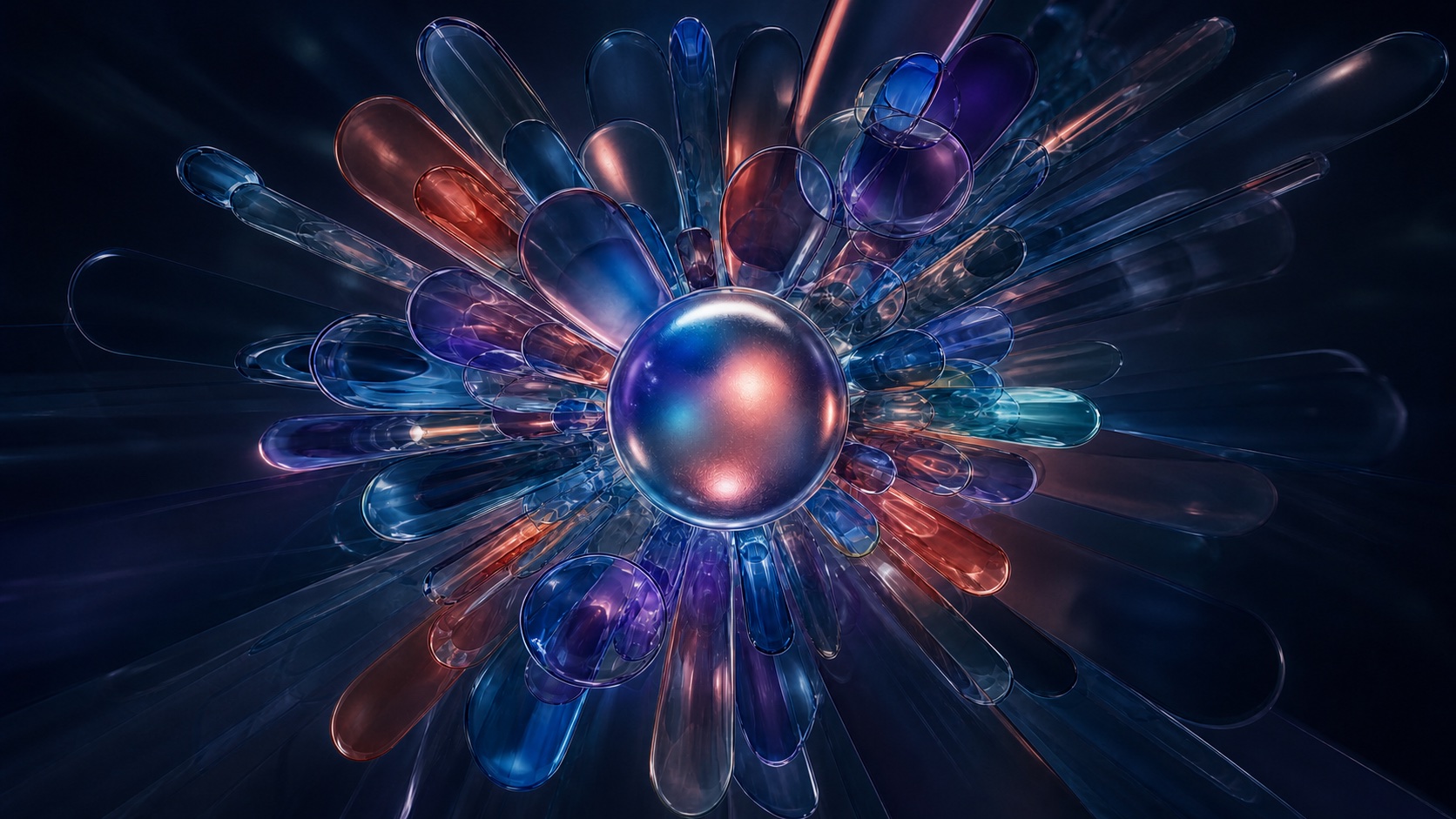 Liquid Layers dark mode wallpaper 2