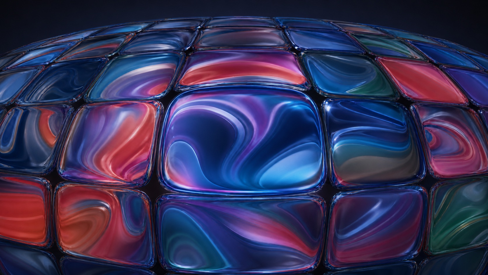 Liquid Layers dark mode wallpaper 4
