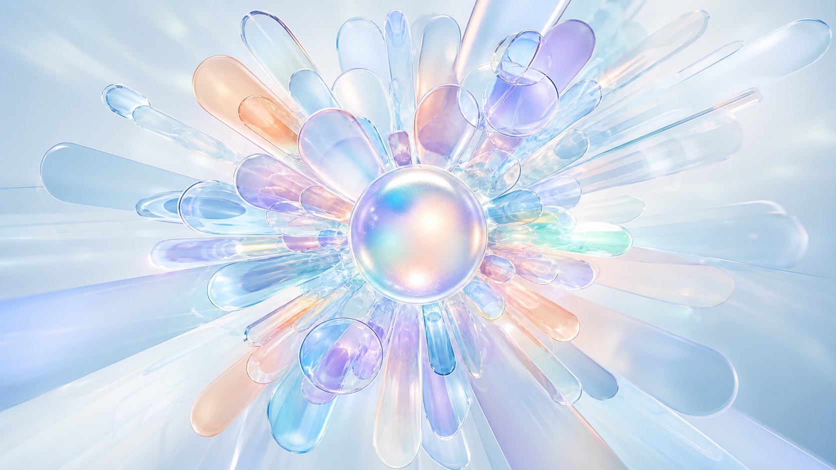 Liquid Layers light mode wallpaper 2