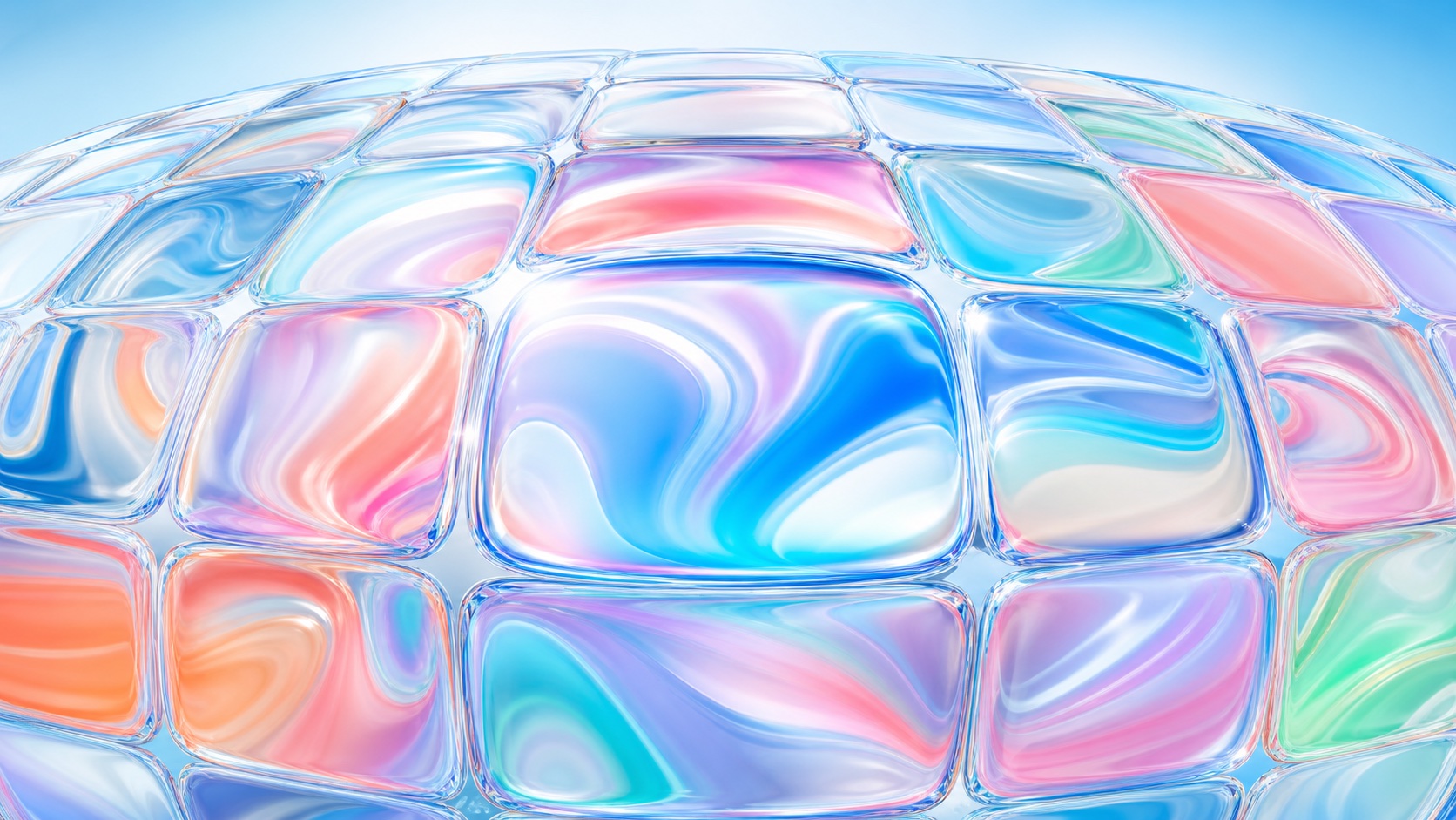 Liquid Layers light mode wallpaper 4