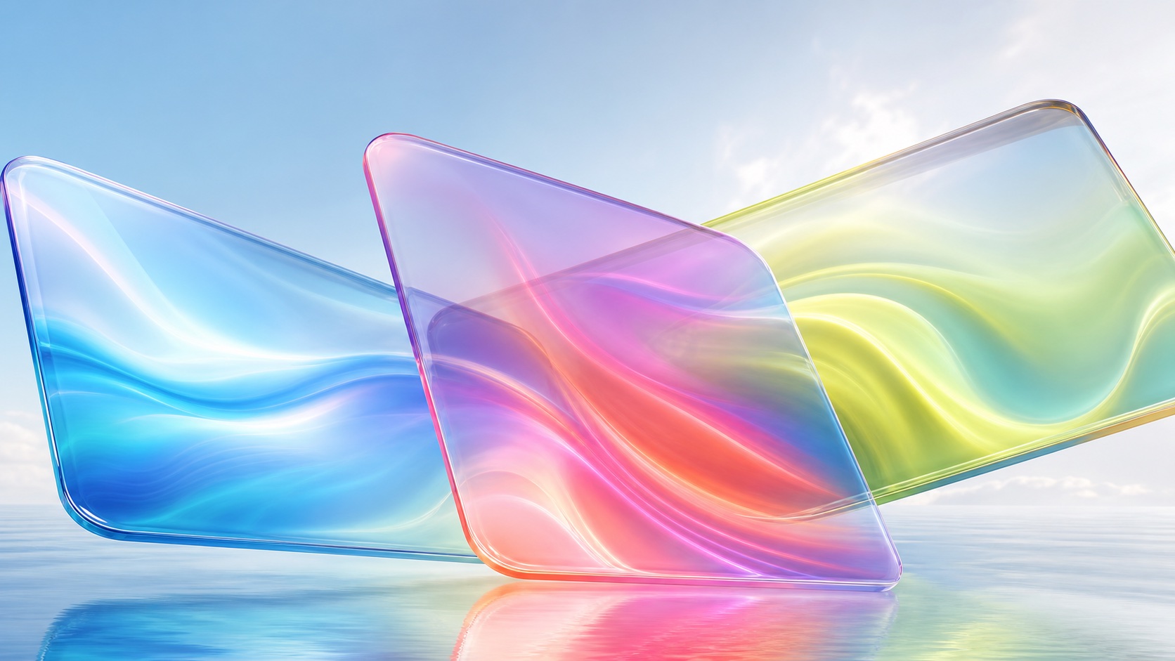 Liquid Layers light mode wallpaper 5