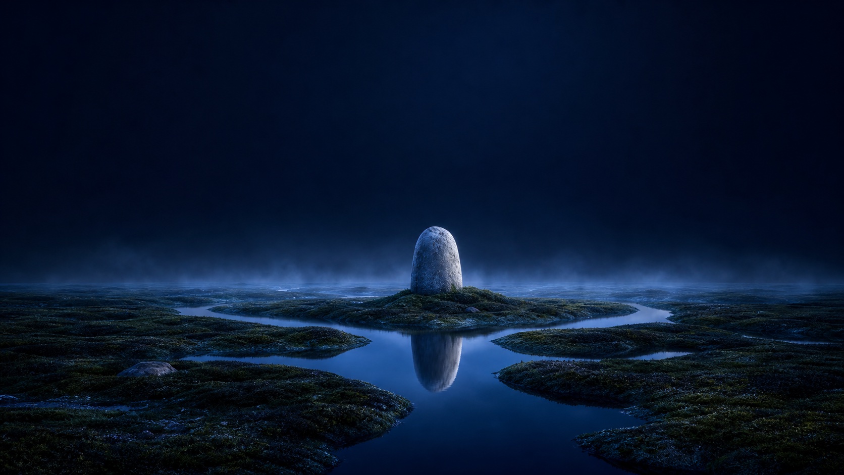 Soft Habitat dark mode wallpaper 5