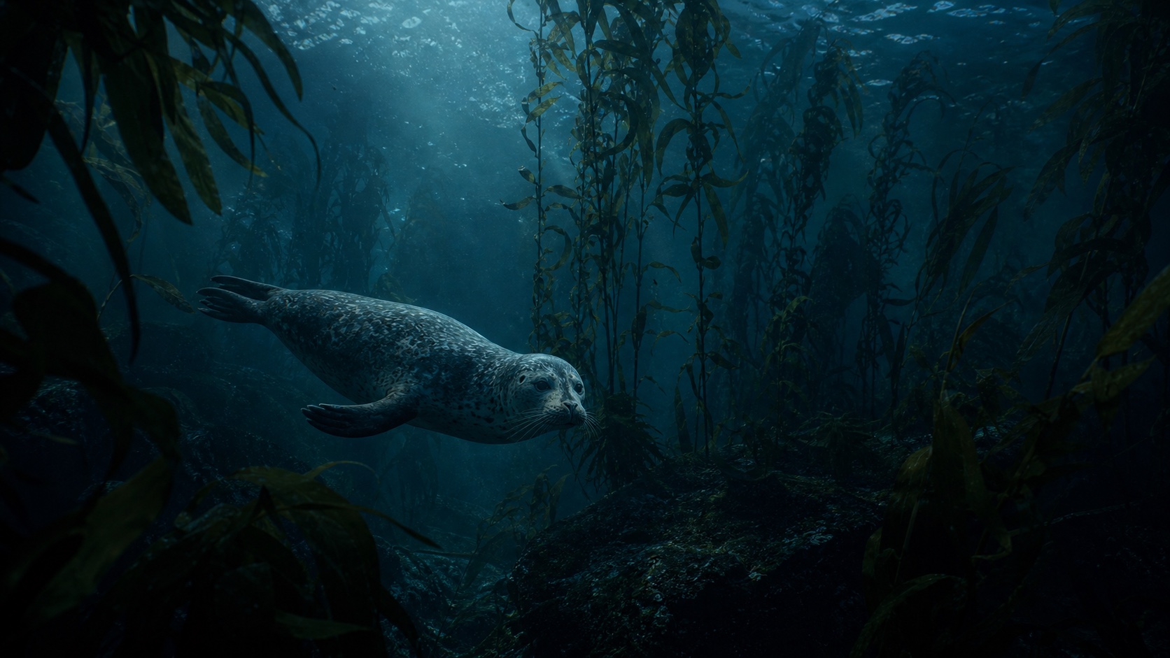 Ocean Life dark mode wallpaper 4