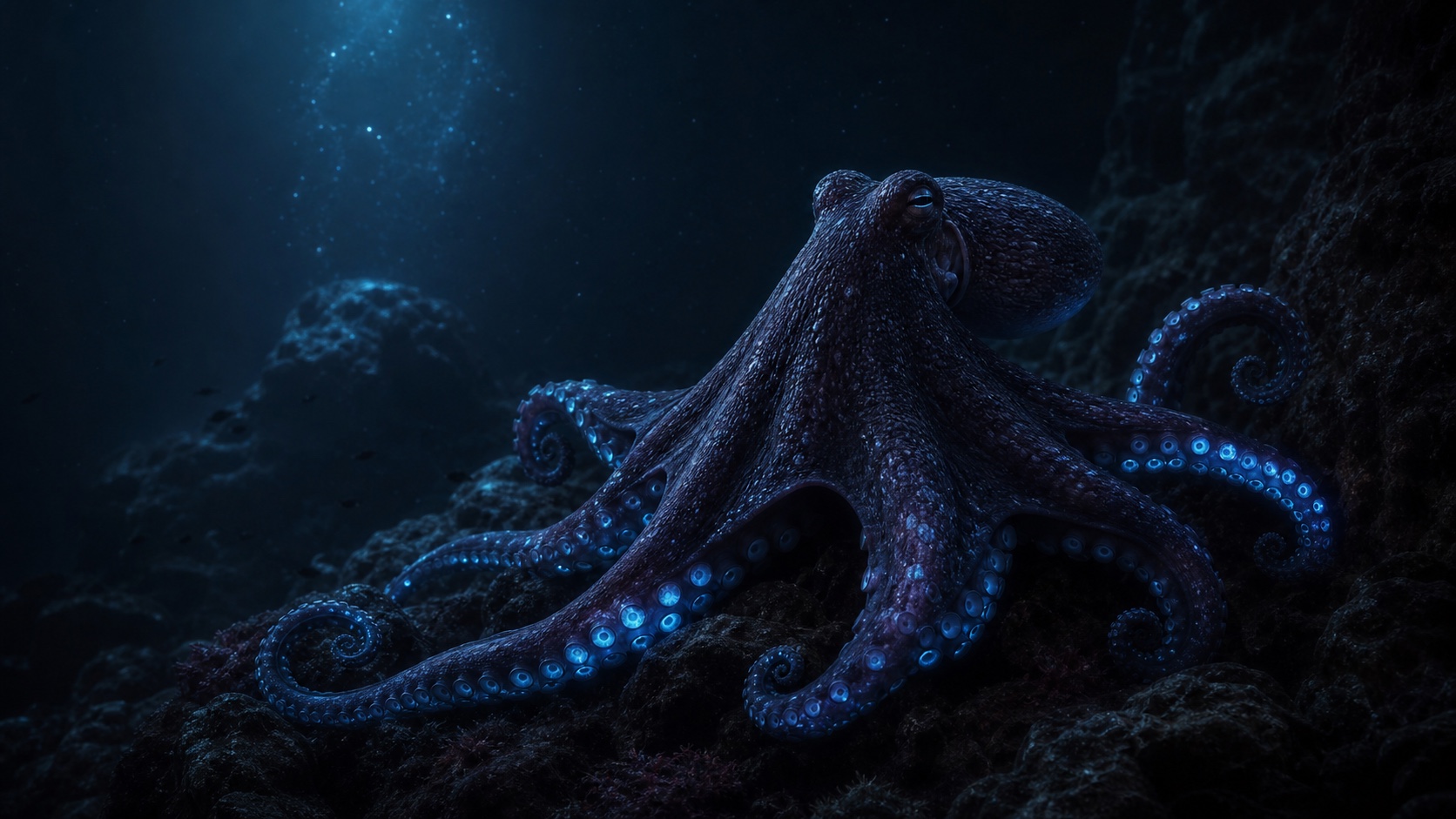 Ocean Life dark mode wallpaper 6