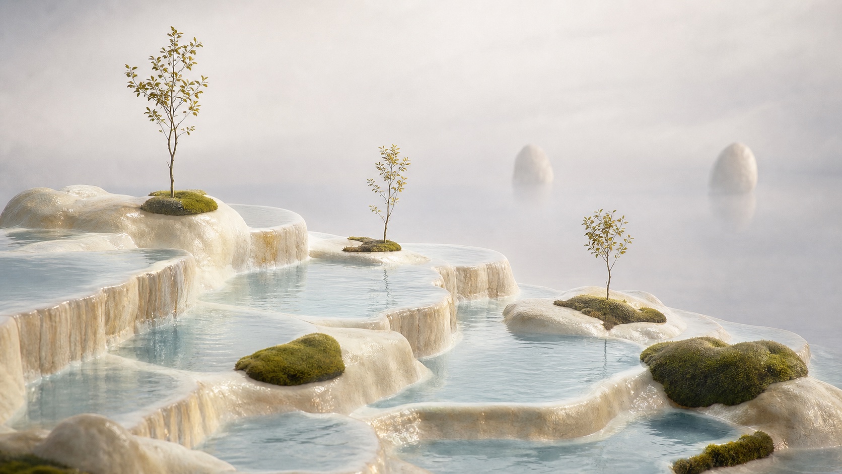 Soft Habitat light mode wallpaper 2
